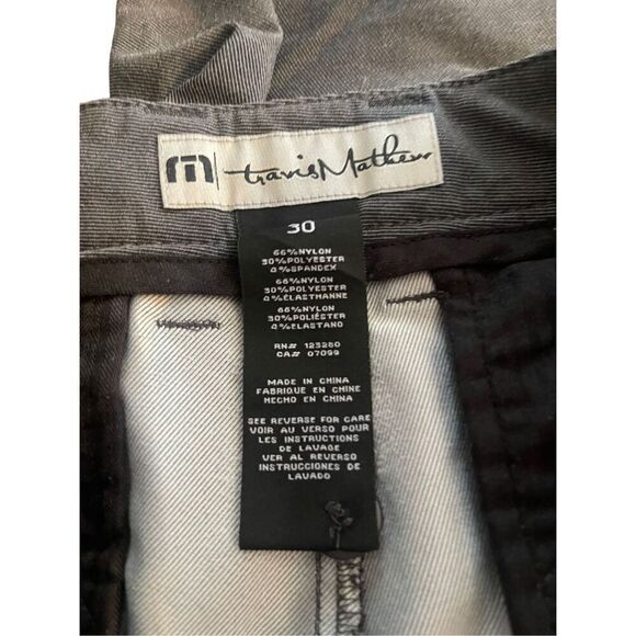 Travis Mathew Mens Gray Flat Front Stretch Golf Bermuda Shorts Size 30 - Picture 5 of 11